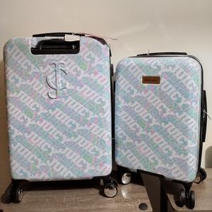 Juicy Couture 2 Pc Luggage Suitcase